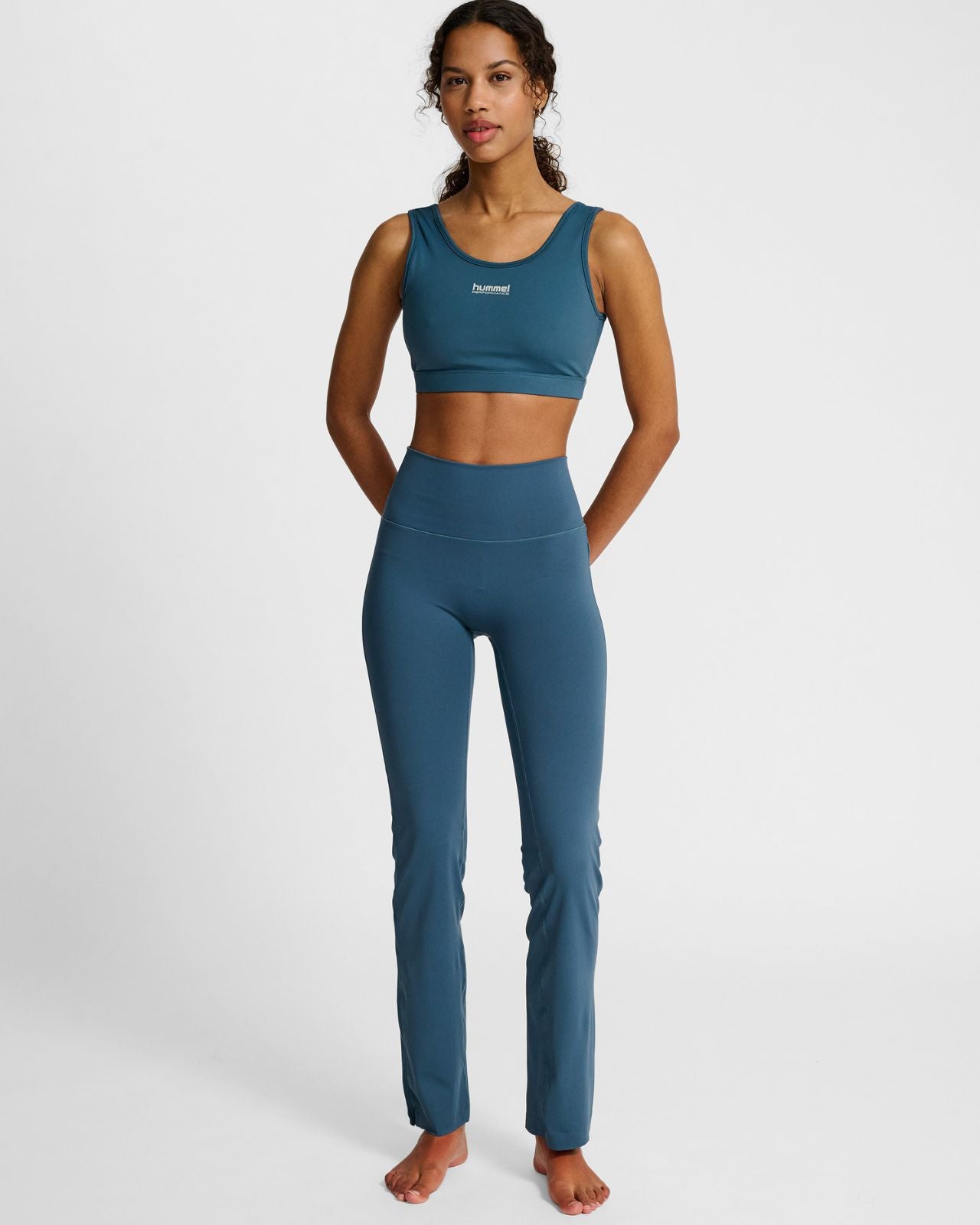 hmlYoga High Waist Flare W Thights Ebony