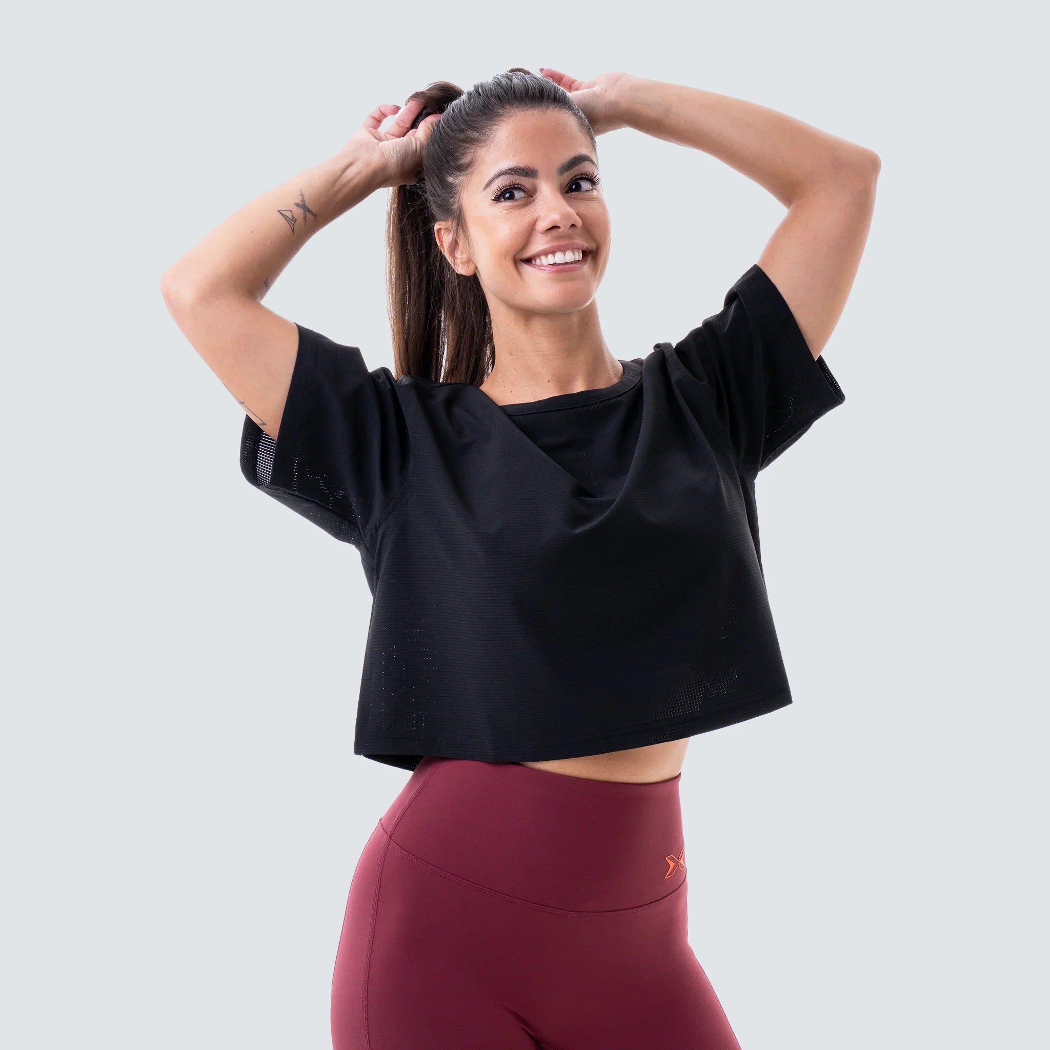 Picsil Top Crop Oversize Performance AW25 Moonless