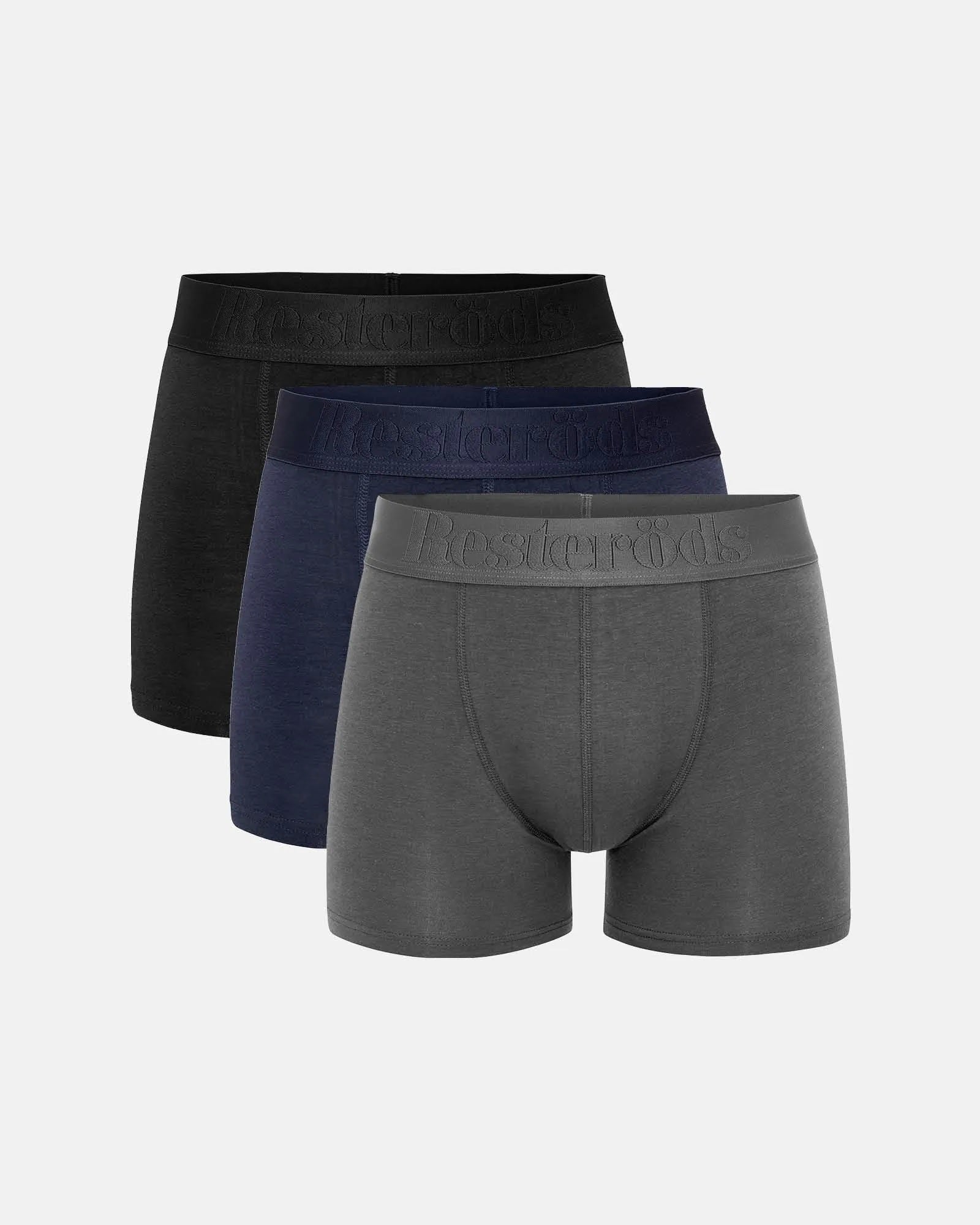Resteröds Gunnar Bamboo 3-pack - Boxershorts Multicolour Resteröds