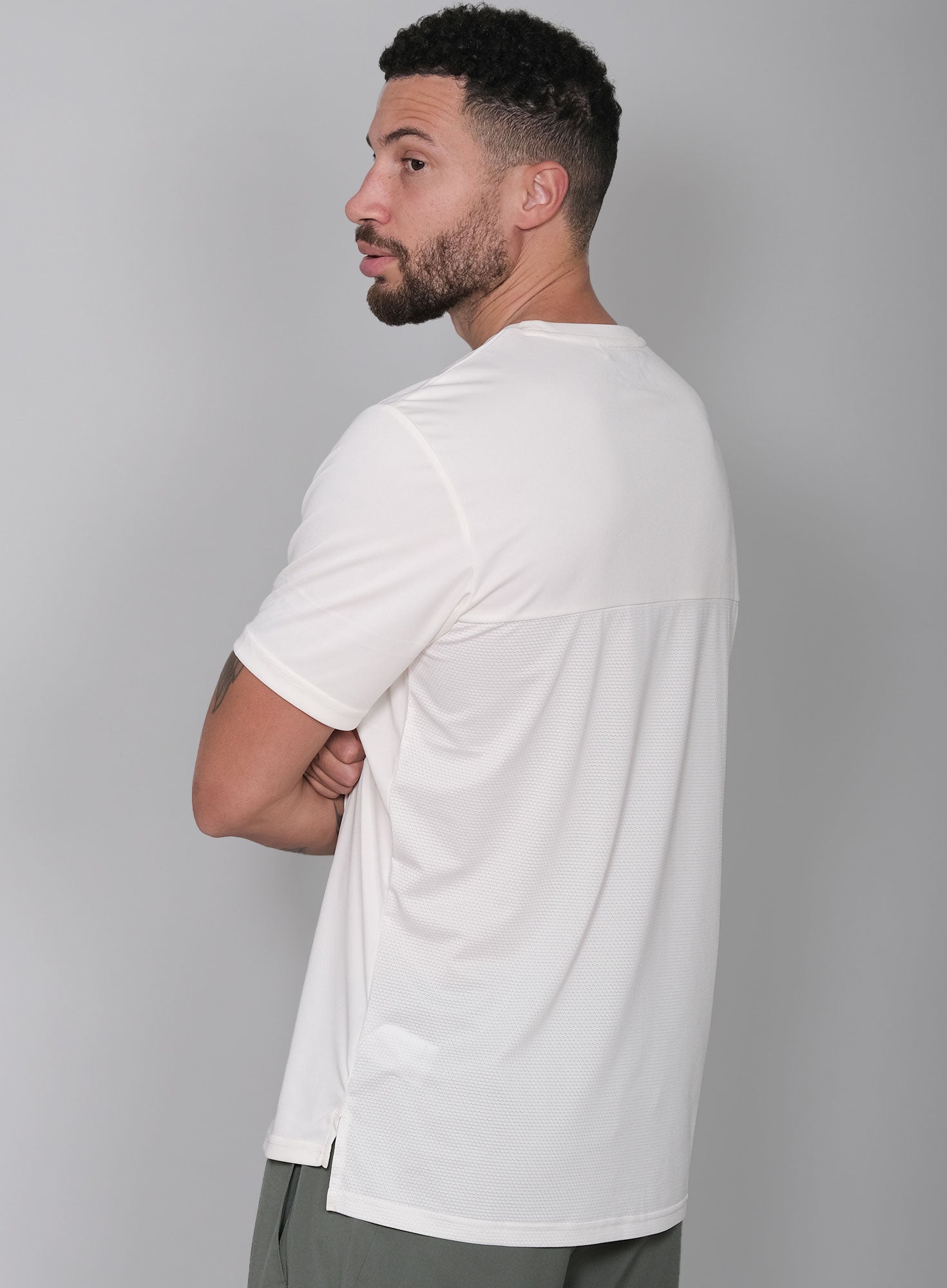 RS Men's Performance Tee Court White RS
