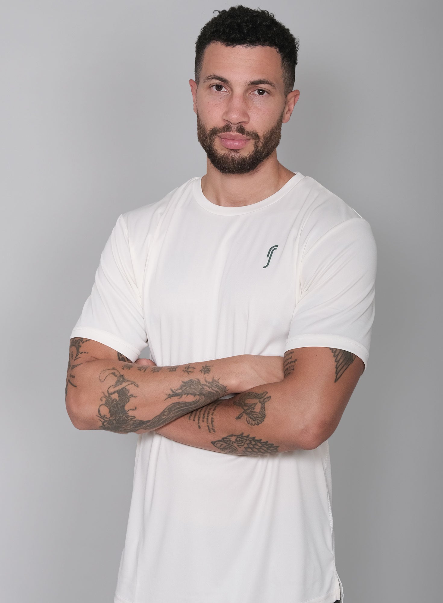 RS Men's Performance Tee Court White RS