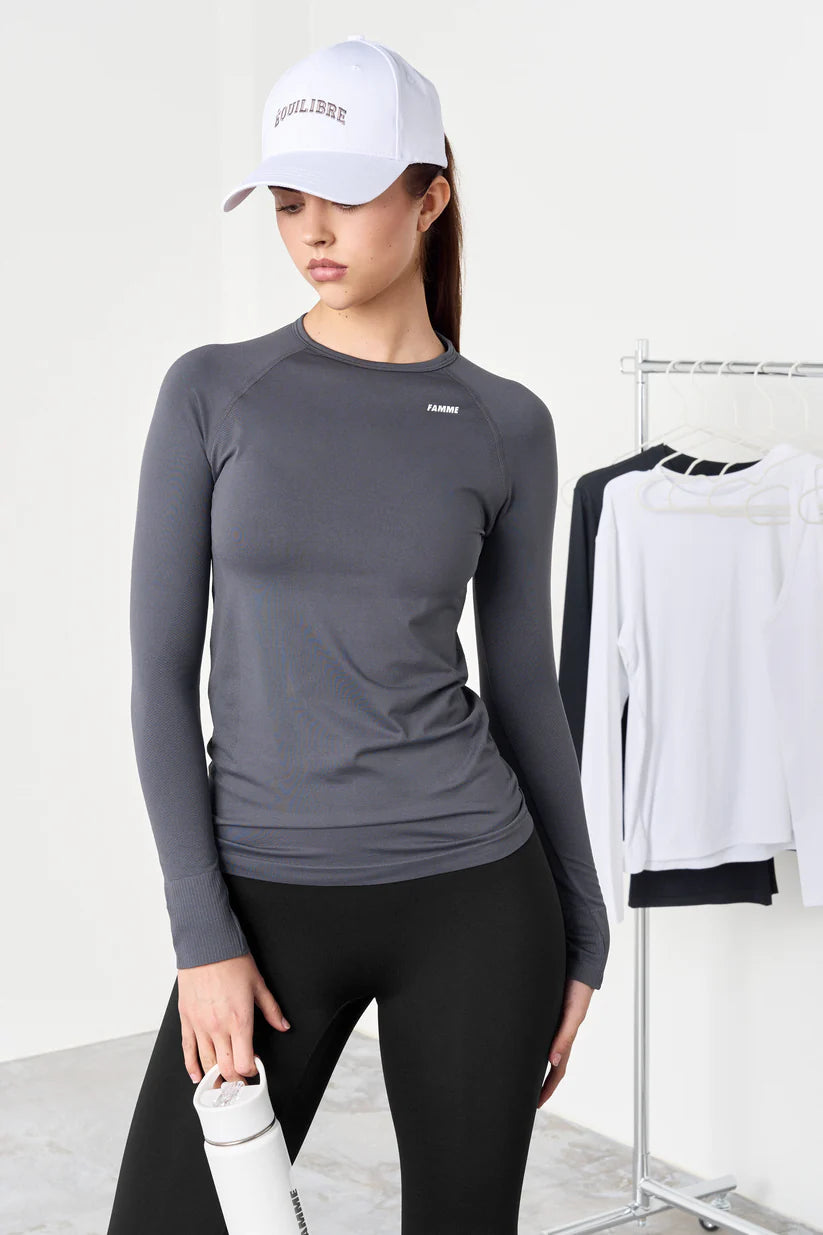 FAMME Ocean Long Sleeve Grå
