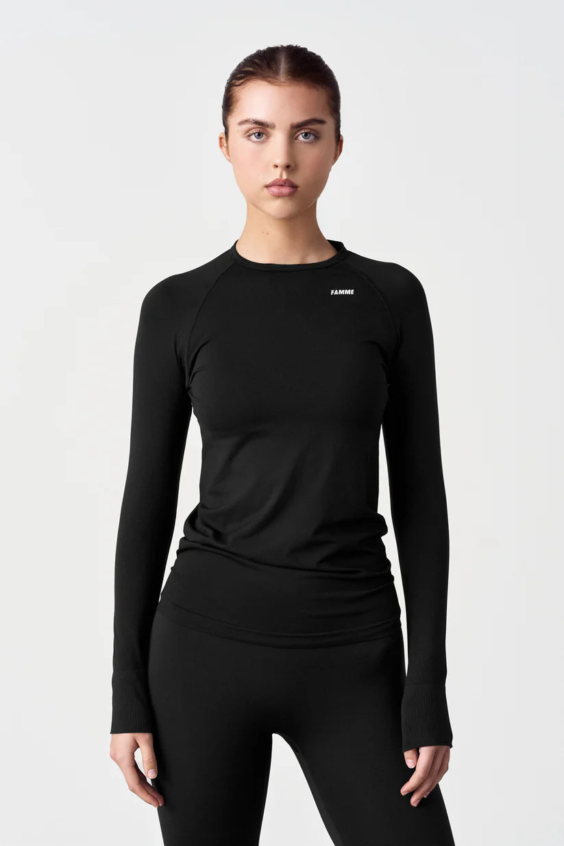 FAMME Ocean Long Sleeve Svart
