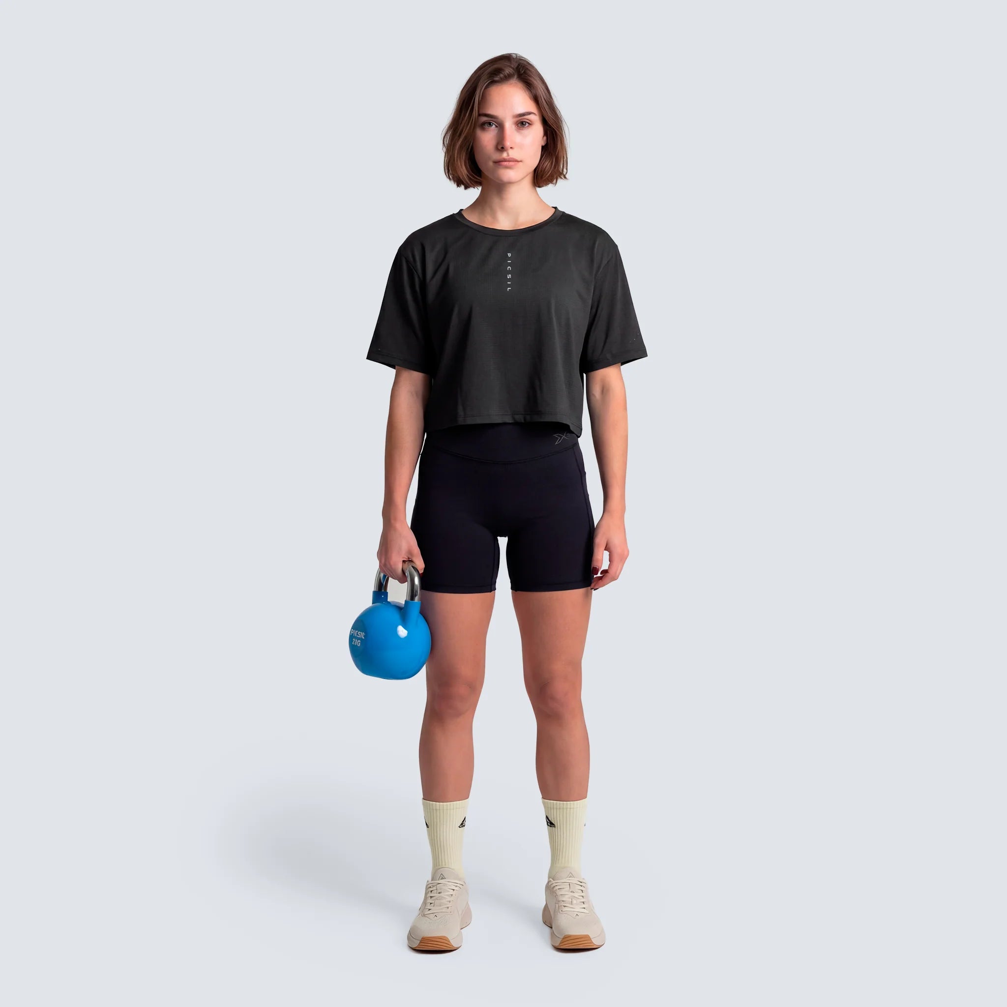 Picsil Crop Performance T-Shirt SS26 Moonless fram