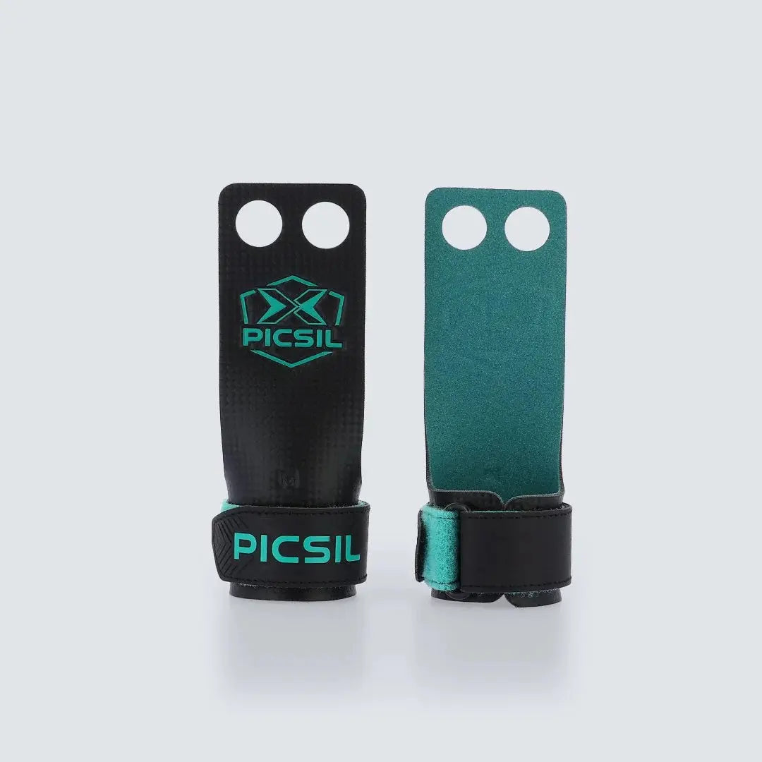 Picsil Falcon Grips 2H – kolfiber grips med 2 hål för crossfit