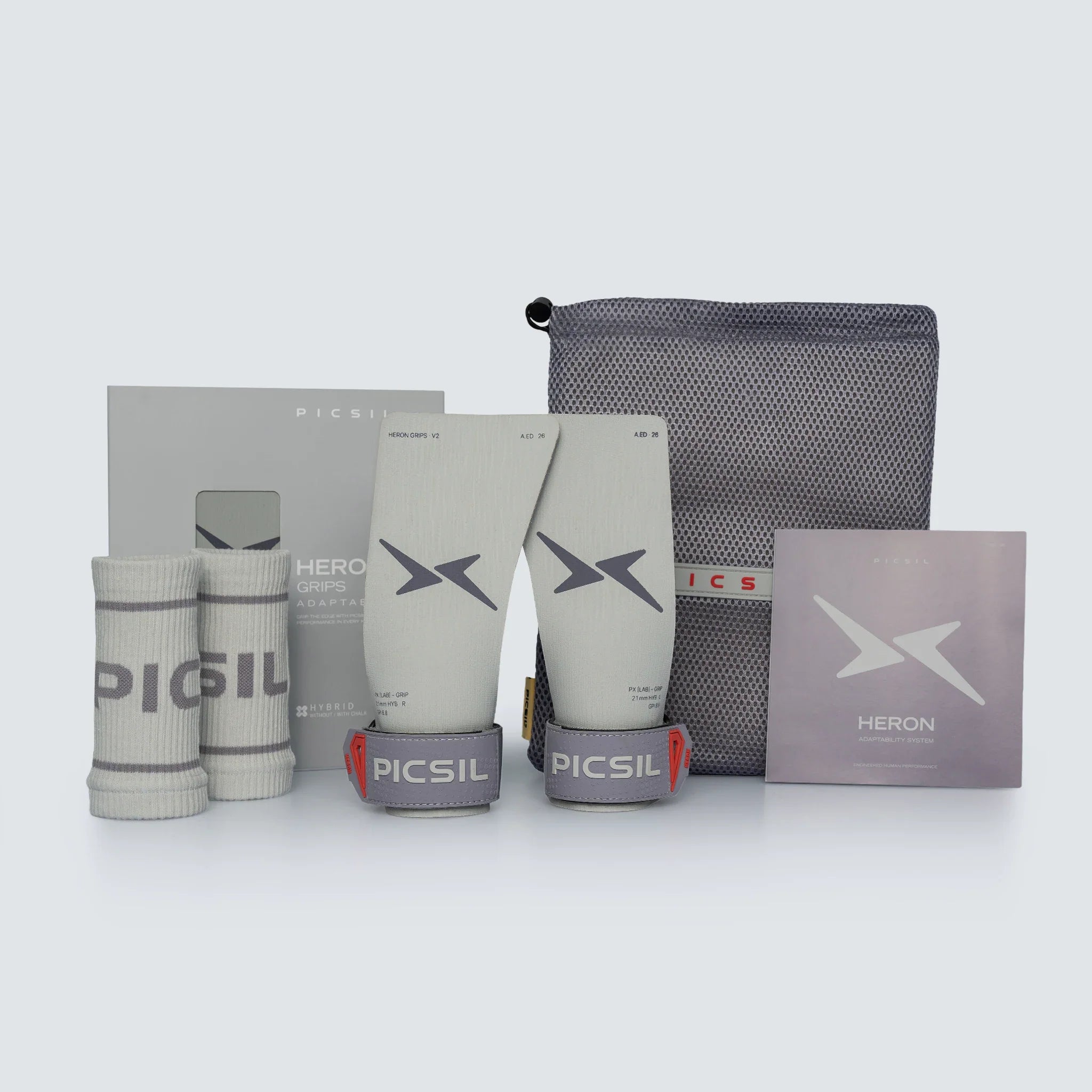 Picsil Heron Grips fog - crossfit grips - hela paketet