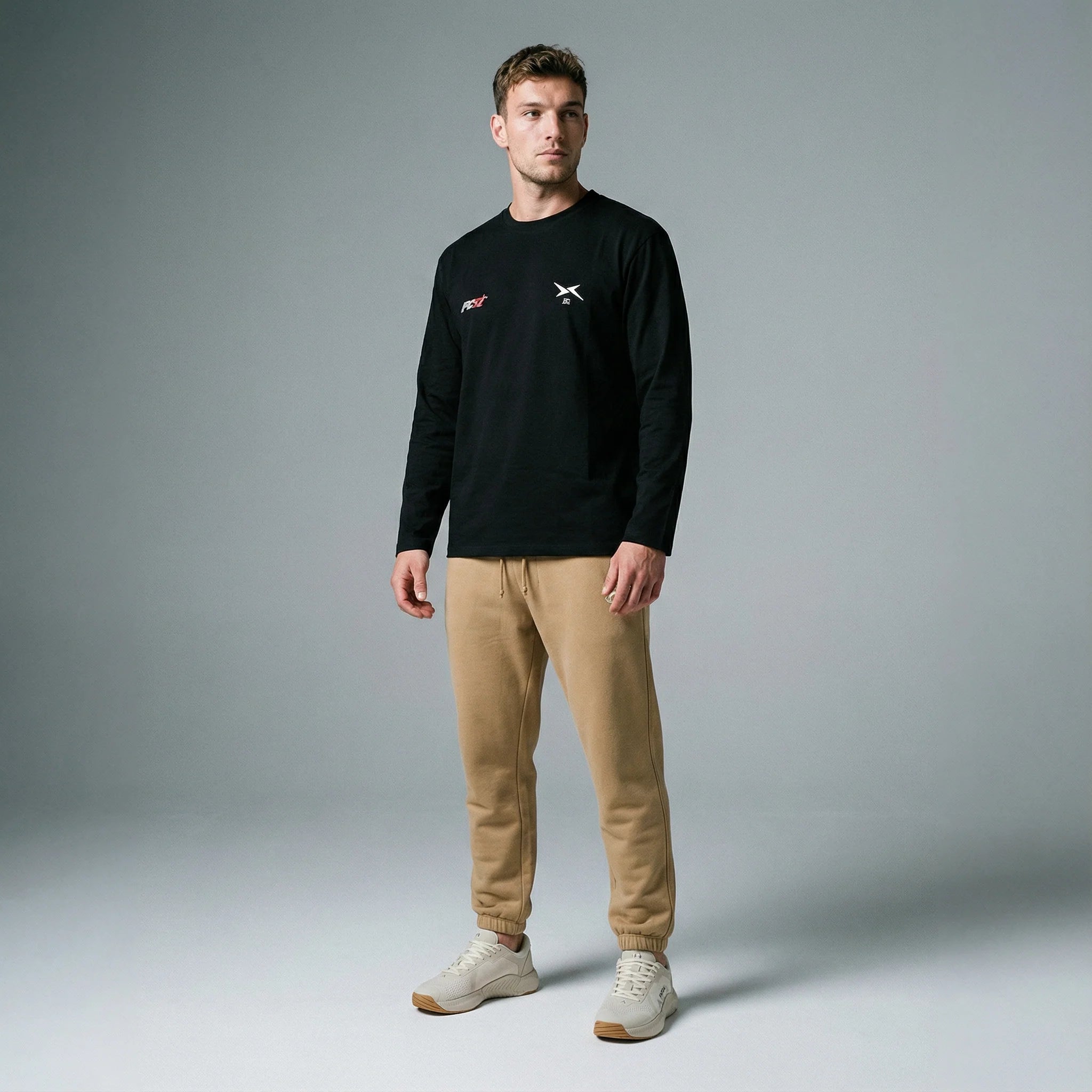 Picsil långärmad t-shirt lifestyle svart