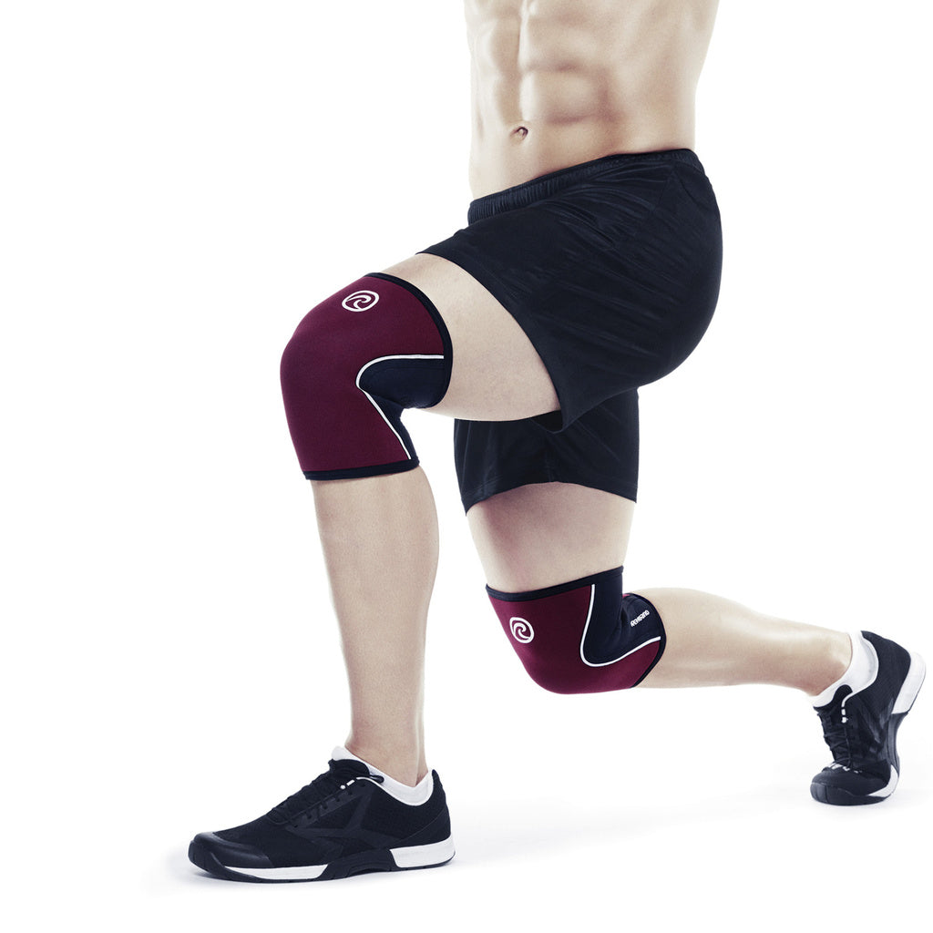 Rehband RX Knee Sleeve 5mm Burgundy knäskydd under träning