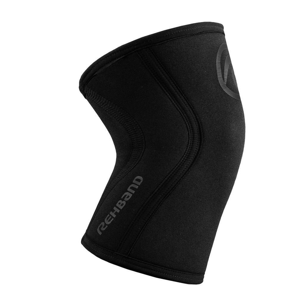 Rehband RX Knee Sleeve 5mm Carbon Black stöd för styrketräning