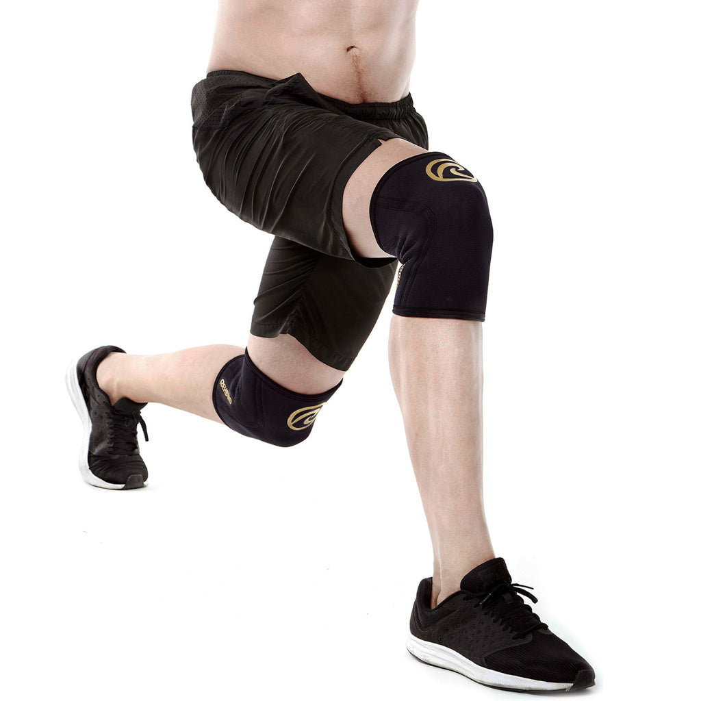 Rehband RX Knee Sleeve 5mm Gold knäskydd under träning