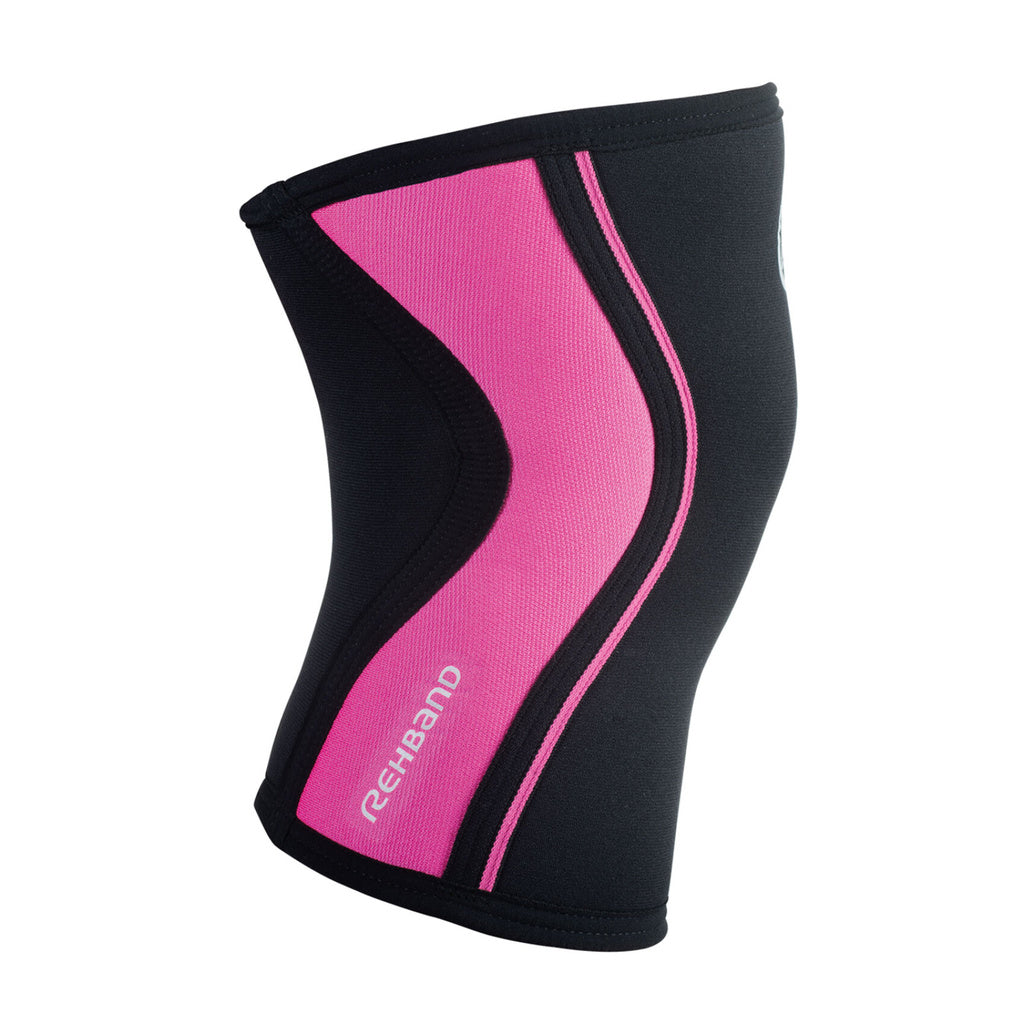 Rehband RX Knee Sleeve 5mm Pink anatomisk passform