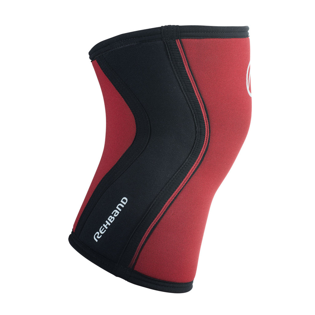 Rehband RX Knee Sleeve 5mm Red anatomisk passform