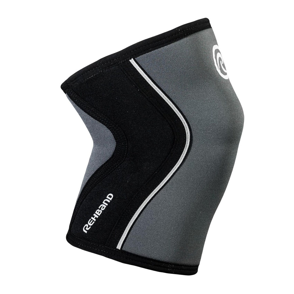 Rehband RX Knee Sleeve 7mm Steel Grey stöd för styrkelyft