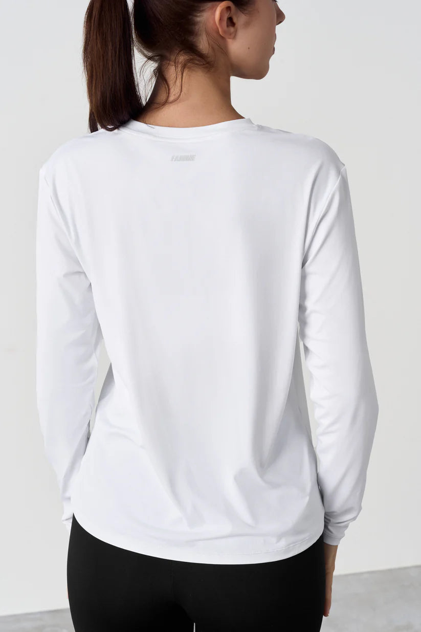 FAMME Relaxed Gym Long Sleeve Vit