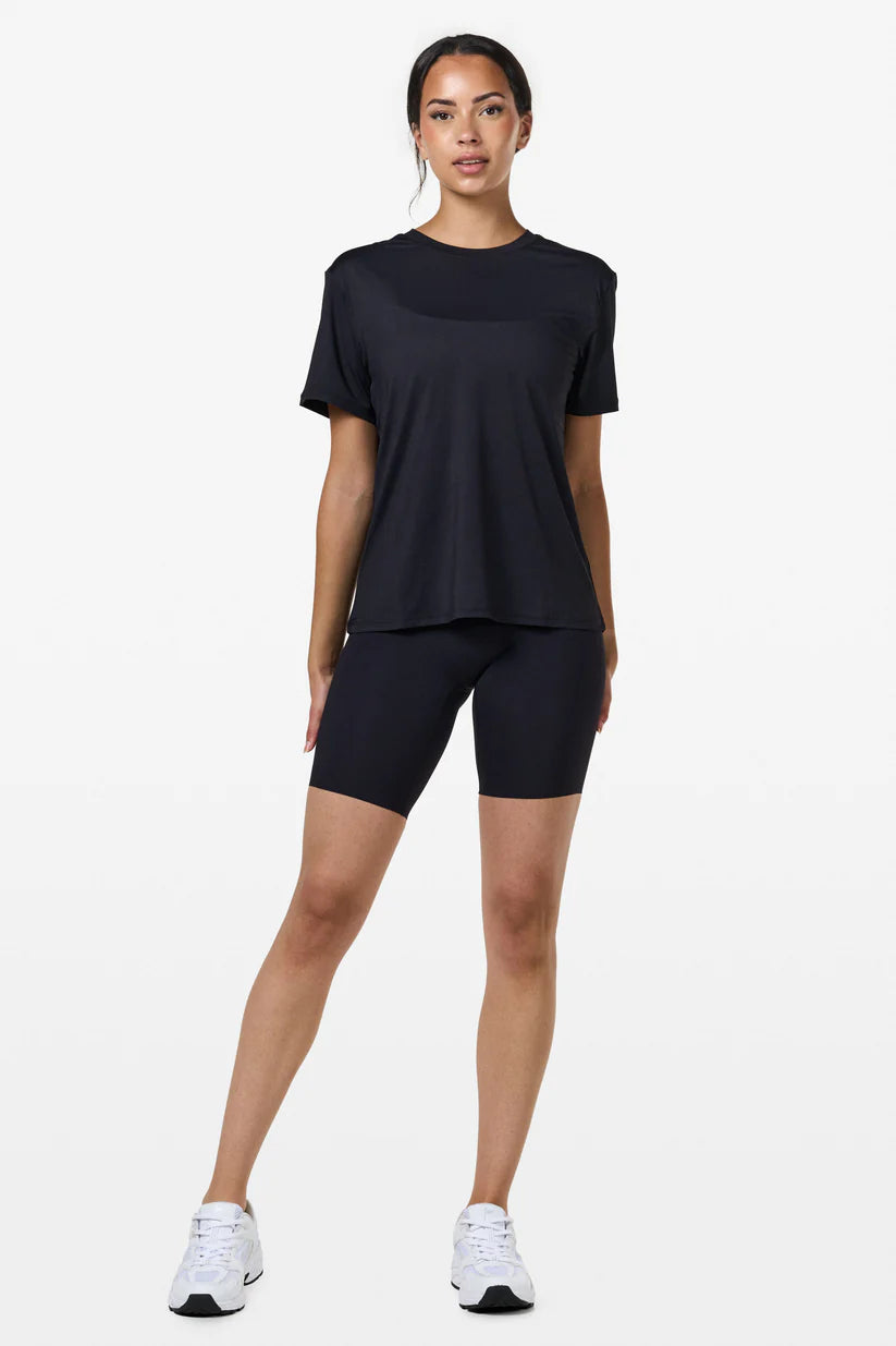 FAMME Relaxed Gym T-Shirt Svart – Oversized Träningstopp