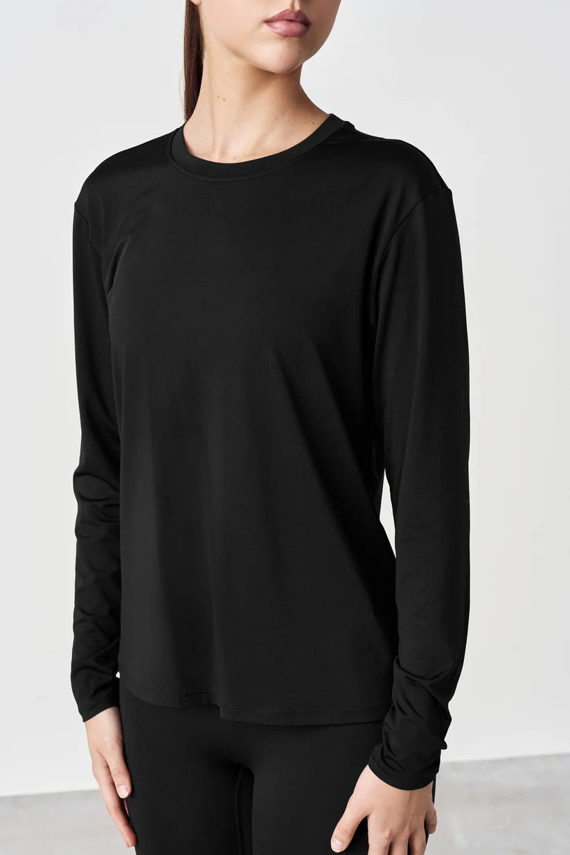 FAMME Relaxed Gym Long Sleeve Svart