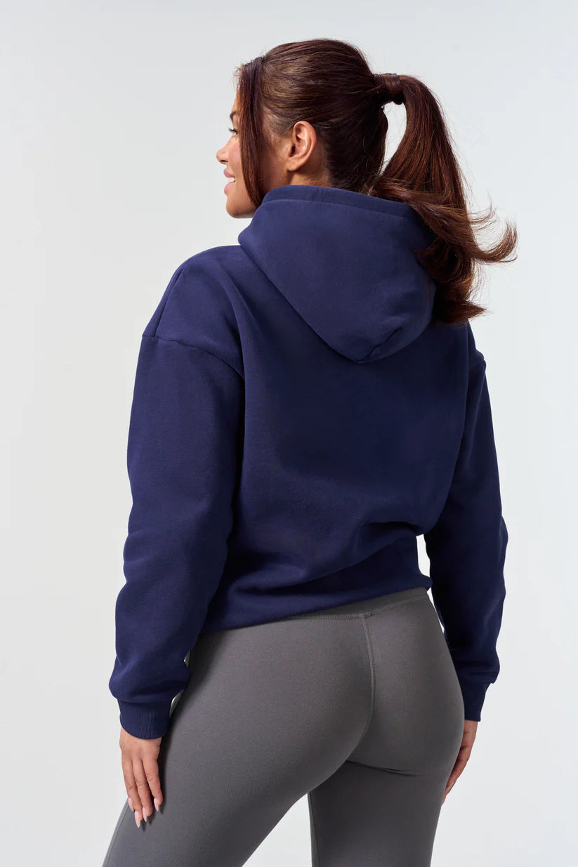 FAMME Represent Hoodie Blå – Oversized Huvtröja