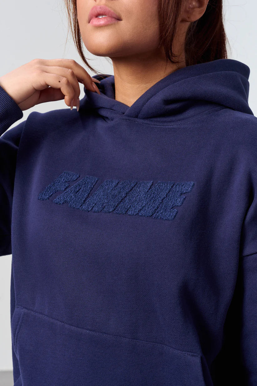 FAMME Represent Hoodie Blå – Oversized Huvtröja