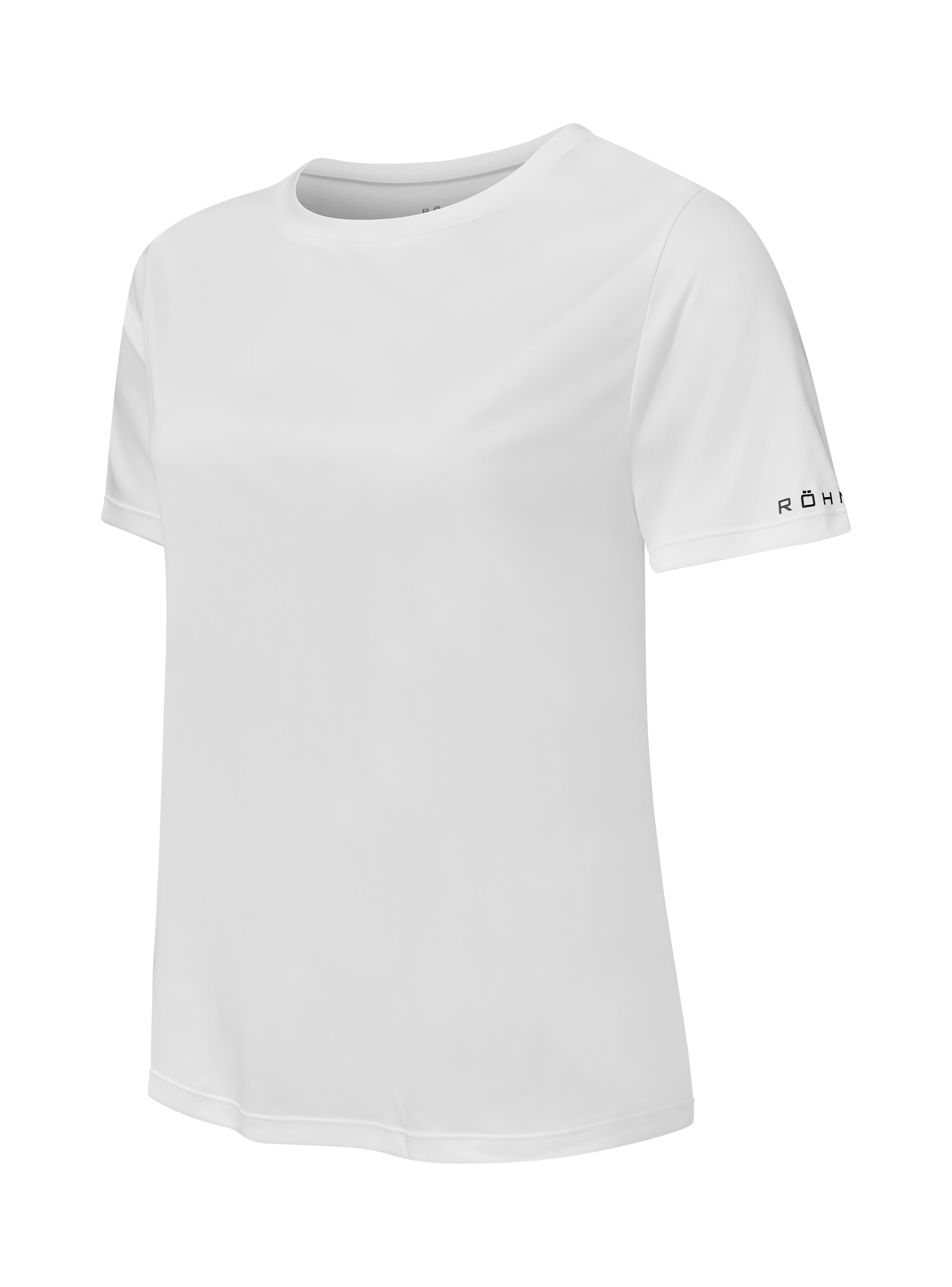 Röhnisch Team Logo Tee Vit - detalj utan modell på sidan