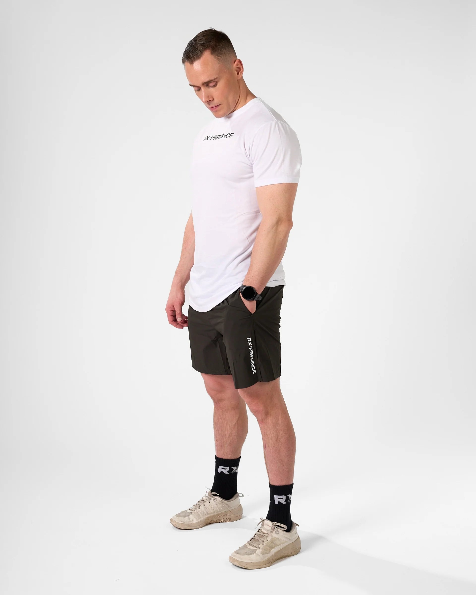 RX Performance Hybrid Shorts Dark Gray gymshorts herr