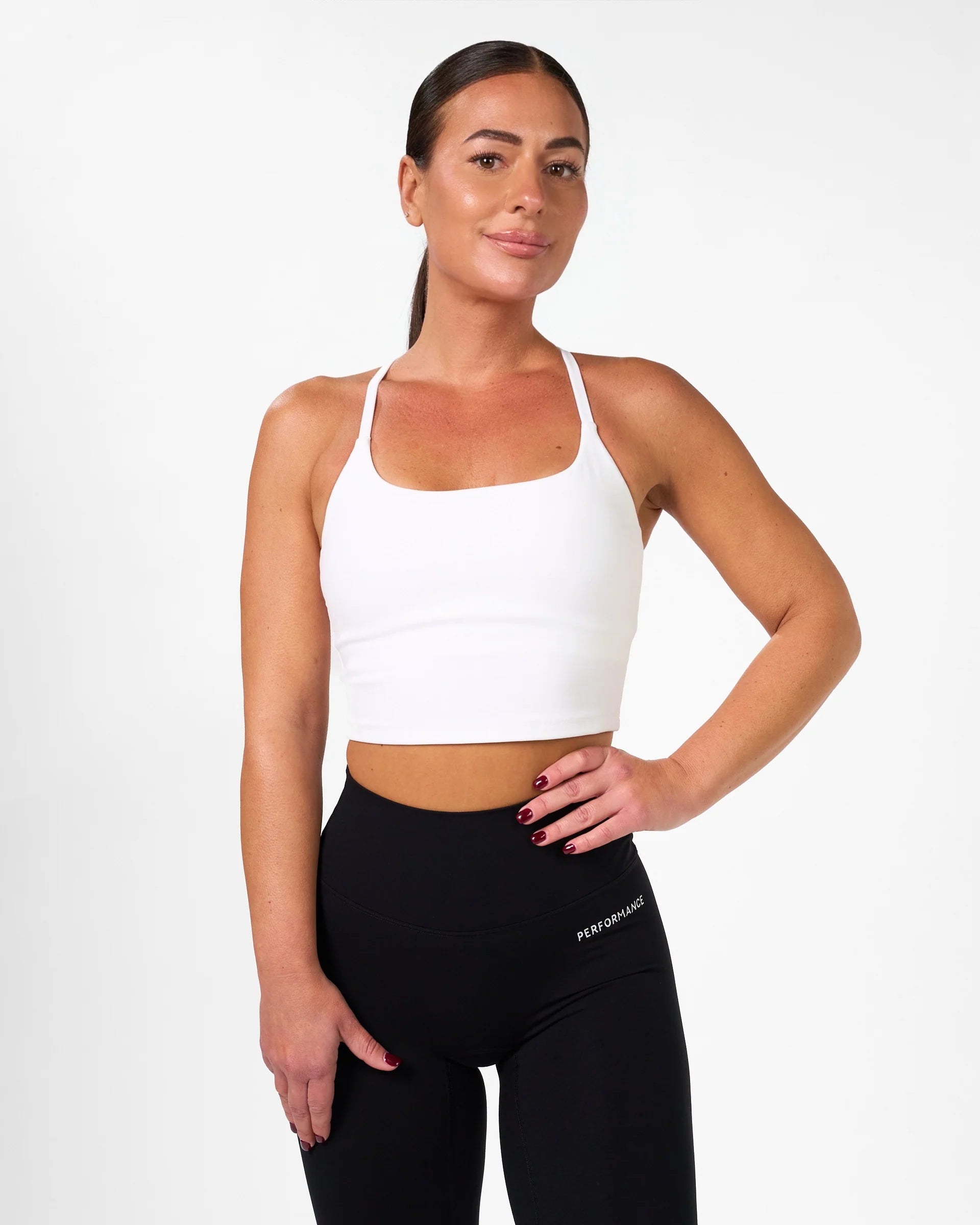 RX Performance Isabel Crop Top White träningslinne dam