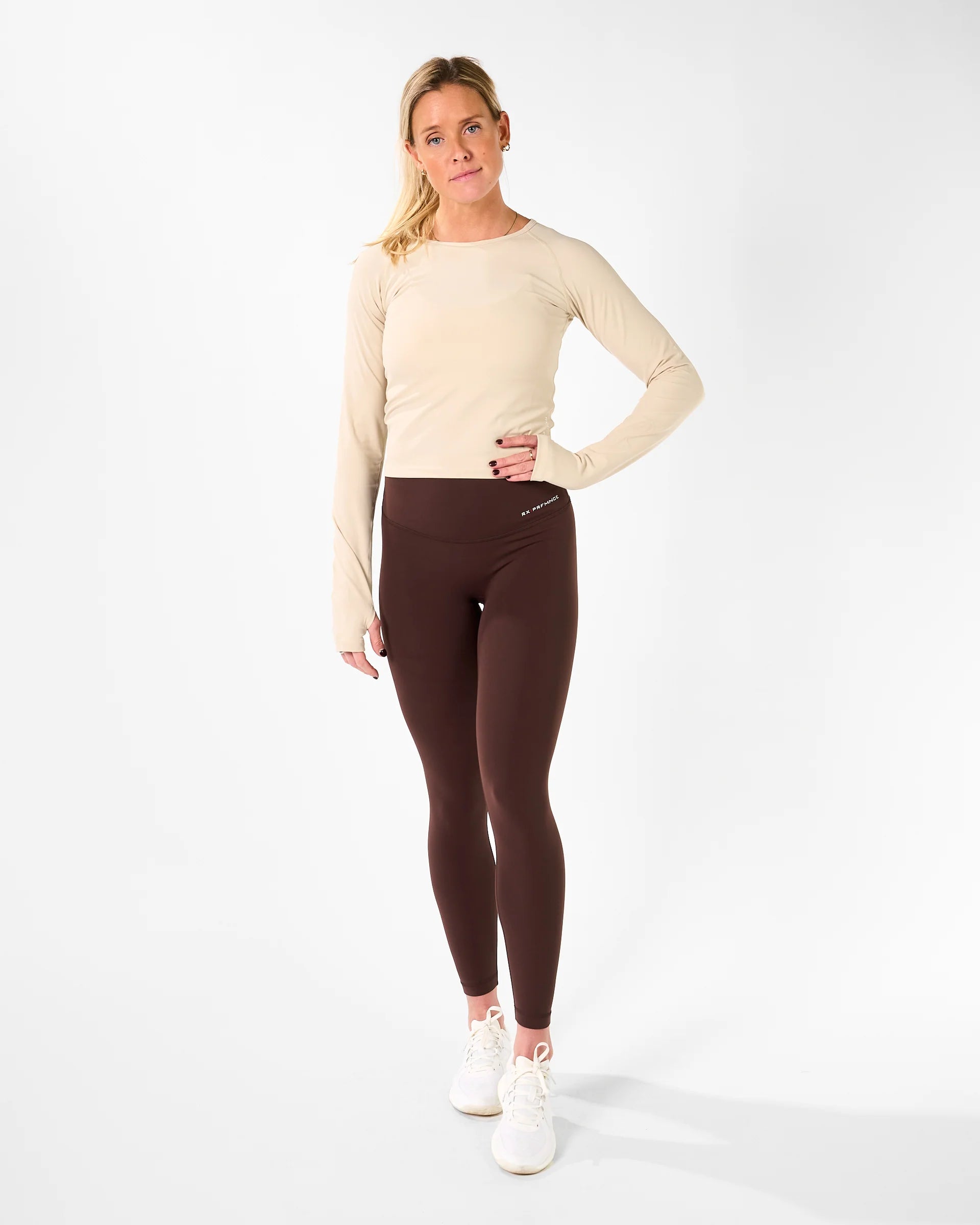 RX Performance Kelly Long Sleeve Sand långärmad tröja