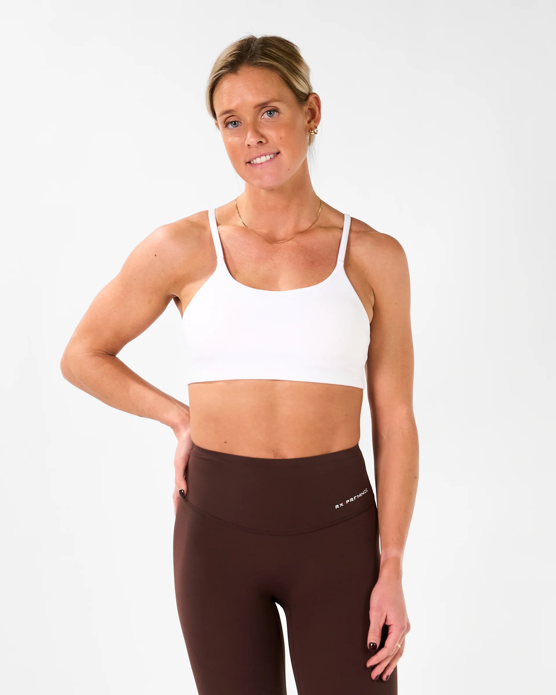 RX Performance Kelly Sport Bra Dreamy White sport bh dam