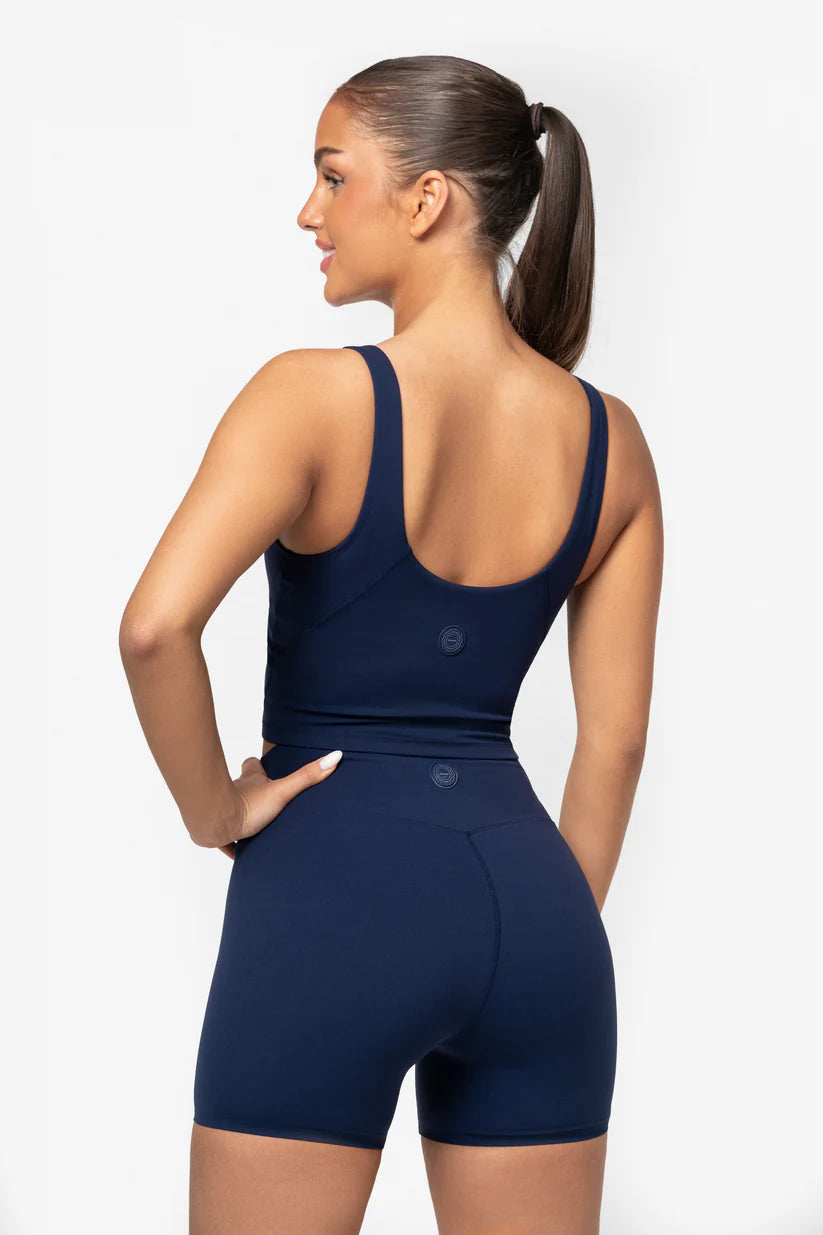 FAMME Softy Crop Top Navy
