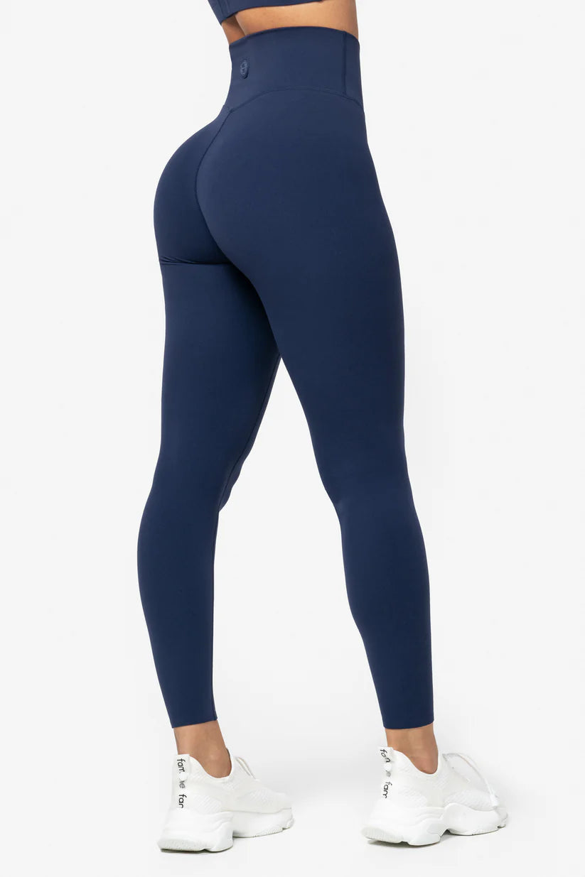 FAMME Softy Tights Navy – Mjuka Träningstights