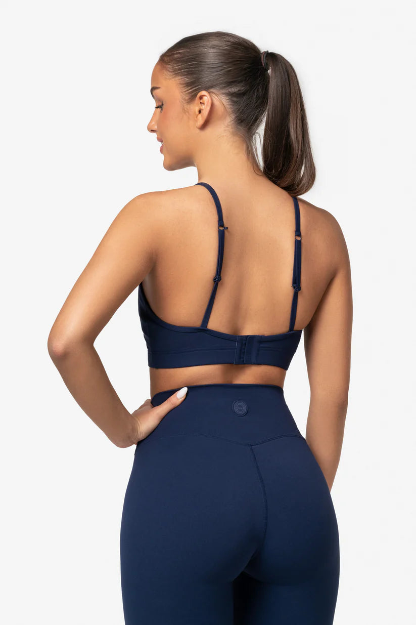 FAMME Softy Sports Bra Navy – Justerbar Sport-bh