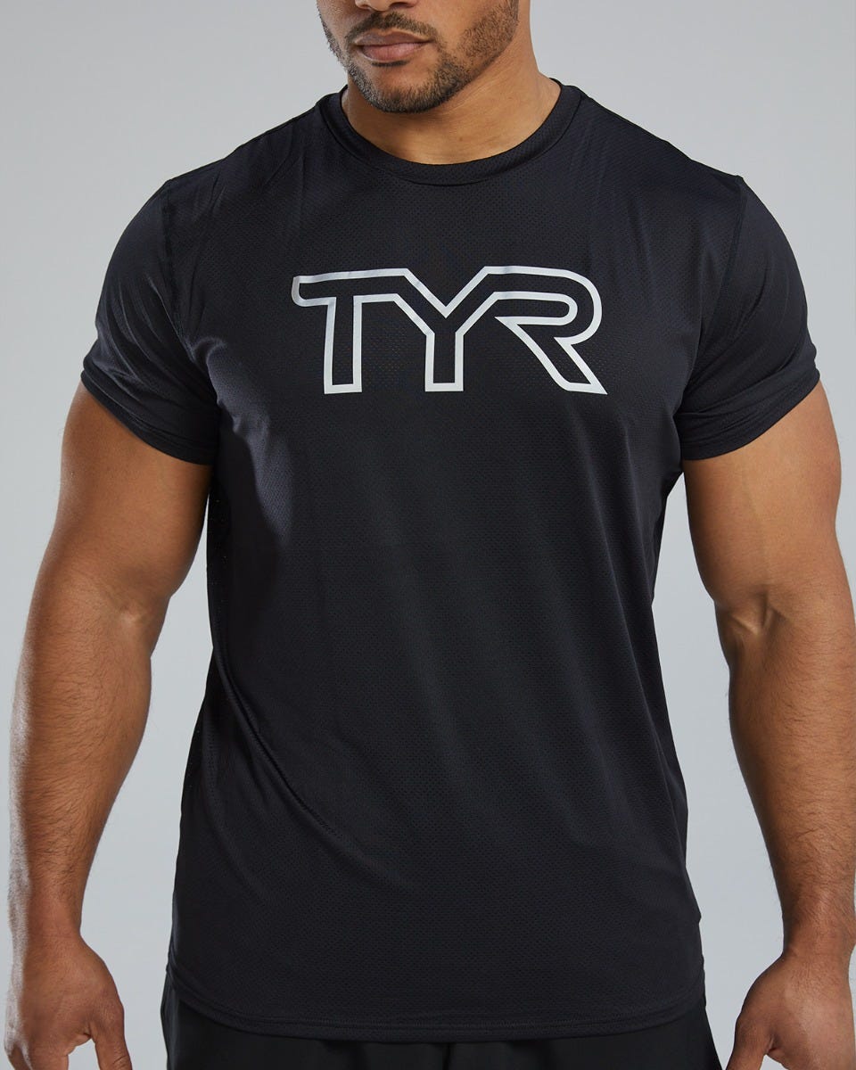 Tyr Men's Airtec Big Logo T-shirt Svart