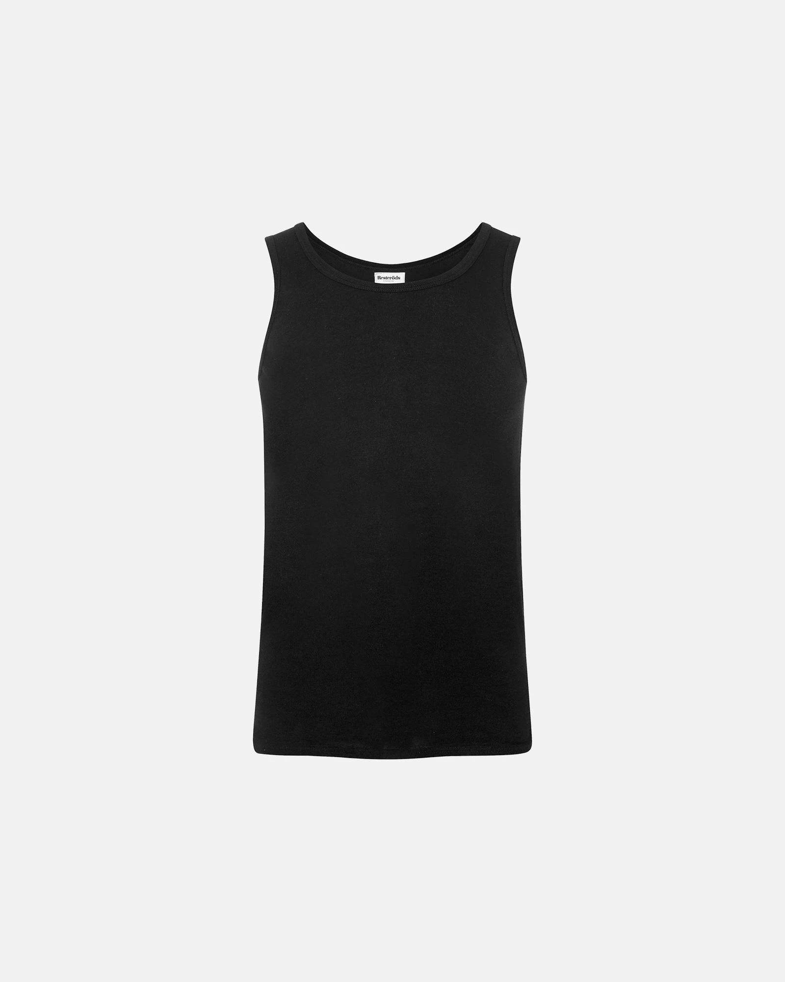 Resteröds Tank Organic Cotton 2-pack Svart Resteröds