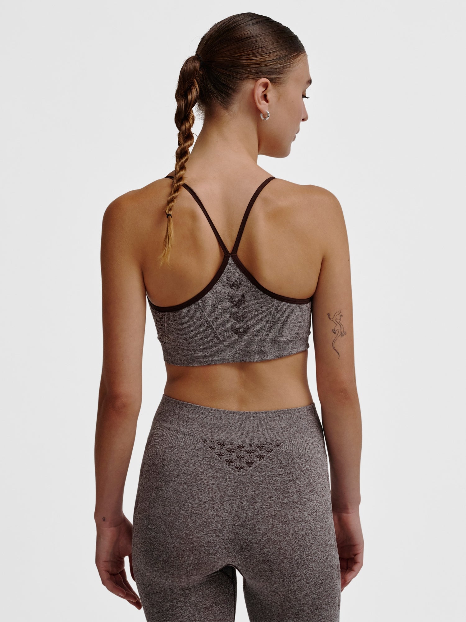 hmlCI SEAMLESS SCRUNCH SPORTS BRA Grå