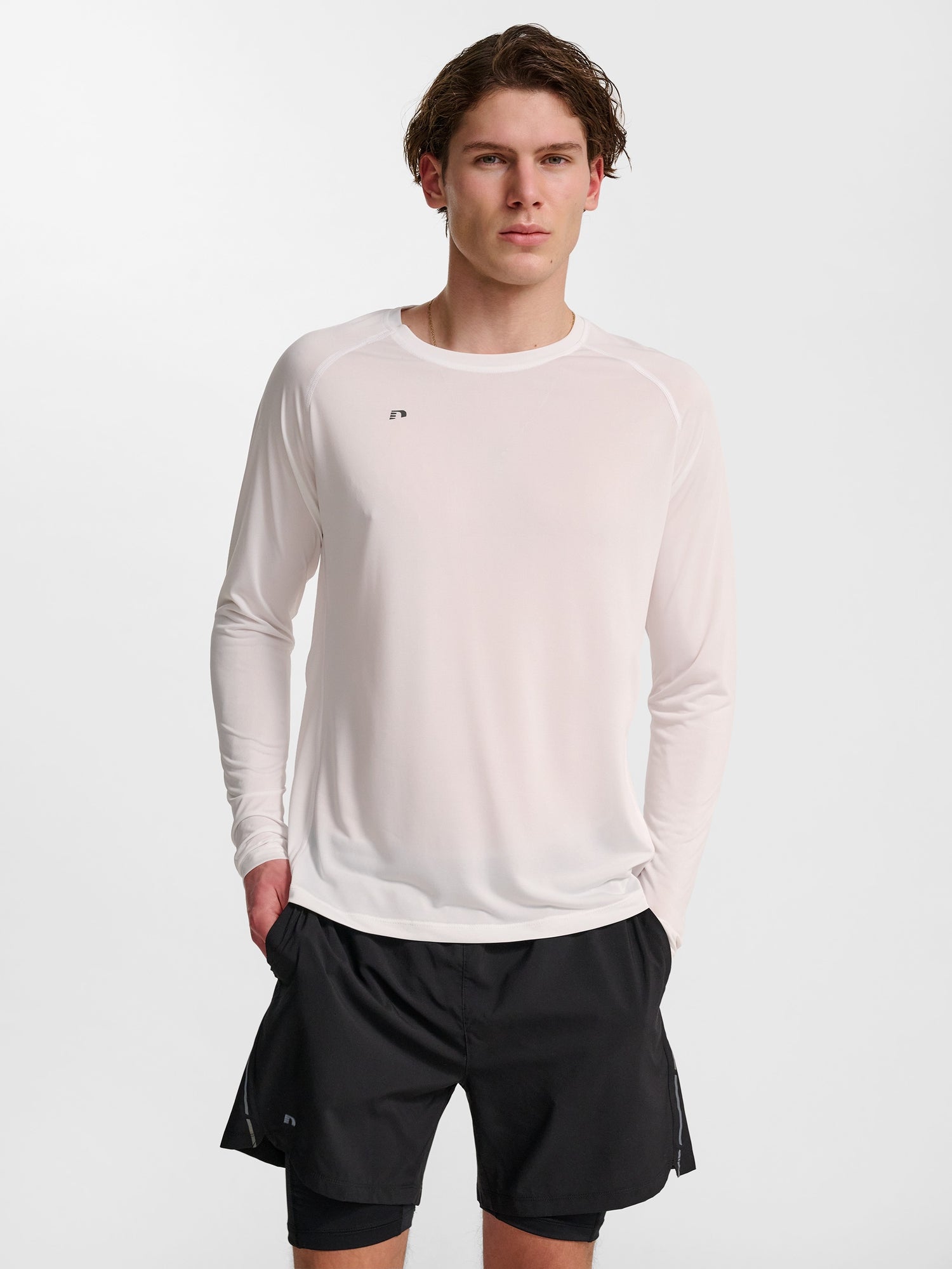 nwlBEAT T-SHIRT L/S Vit