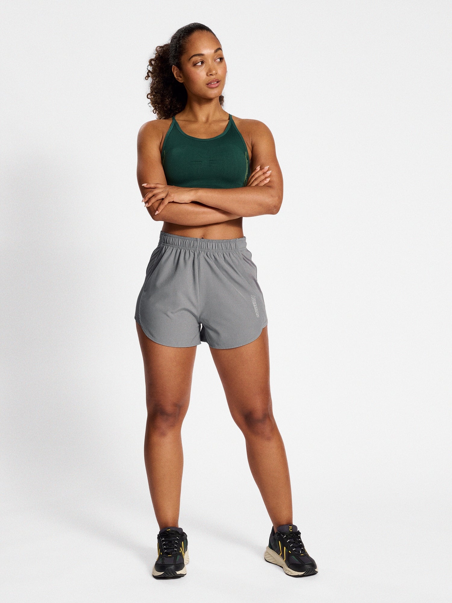 hmlTE VITAL WOVEN SHORTS Ljus Grå