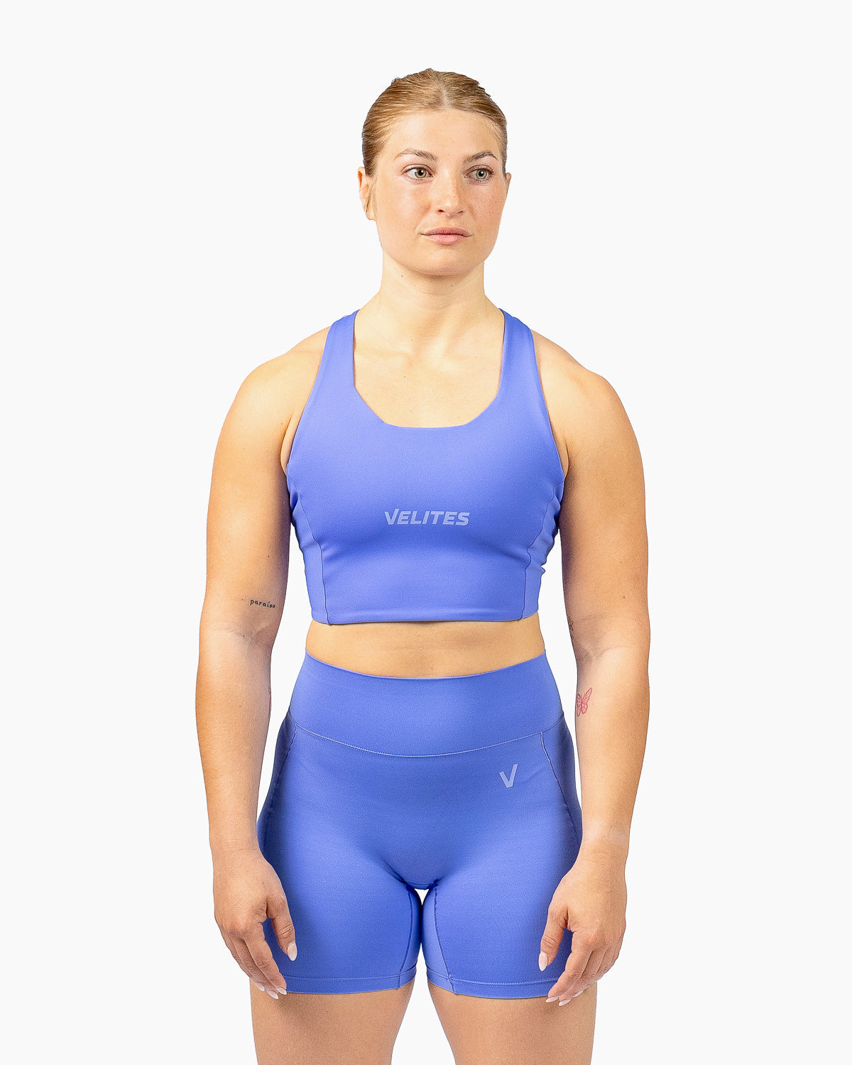 Velites Bra high neck Holo Cyan
