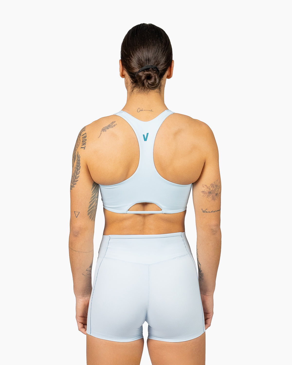 Velites Bra low neck Holo Caribbean Blue