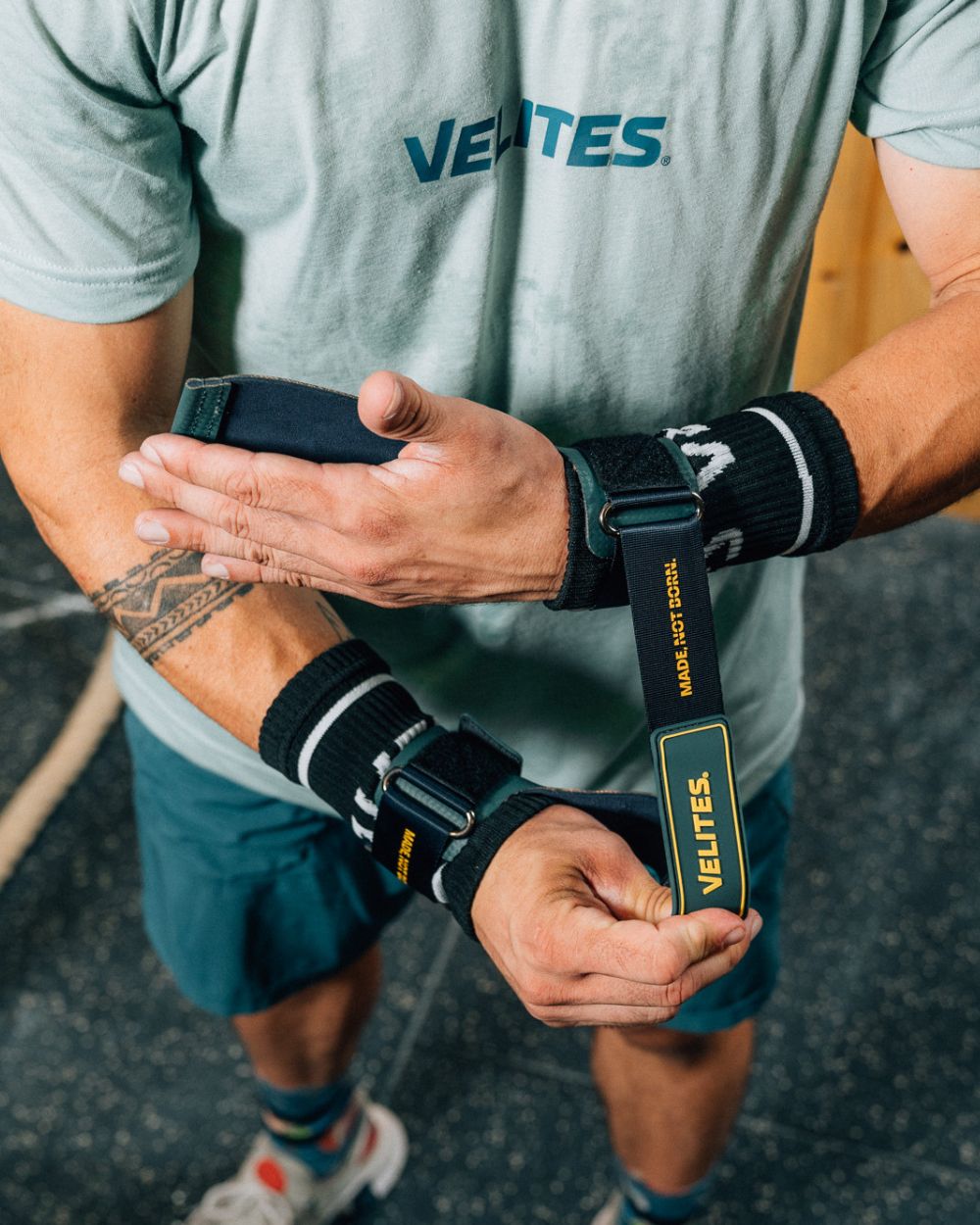 Velites Quad Ultra Hand Grips No Chalk grön för crossfit