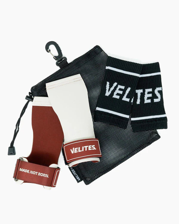 Velites Quad Ultra grips vit med förvaringspåse